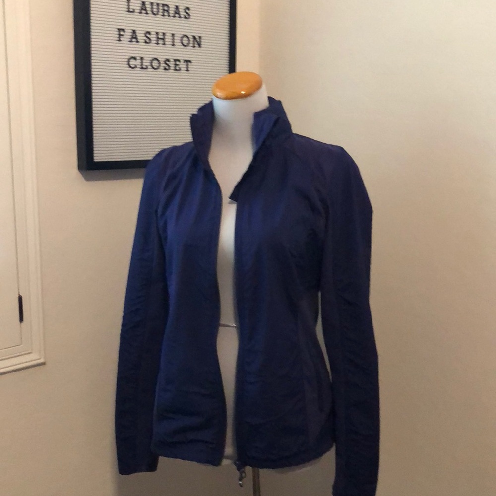 Kirkland Signature purple zip jacket size small